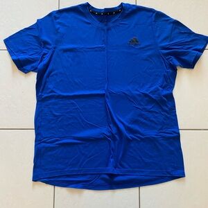 Adidas Blue Short Sleeve Tee Classic Crew Neck